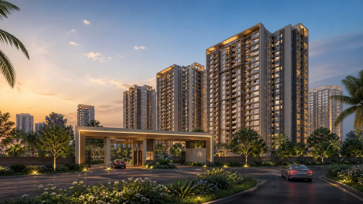 Abhee Electronic City entry gate Abhee Electronic City entry gate