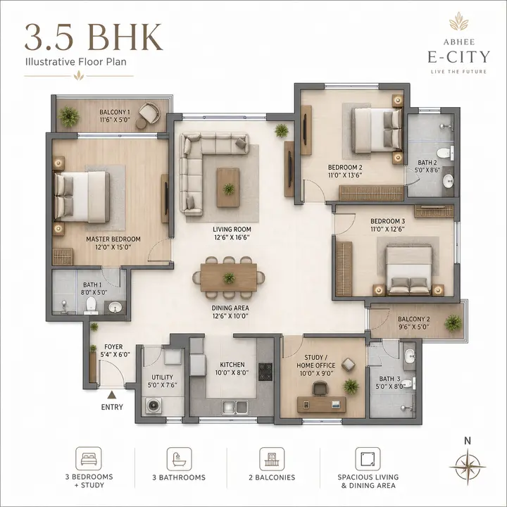 Abhee Electronic City 3p5bhk Abhee Electronic City 3p5bhk